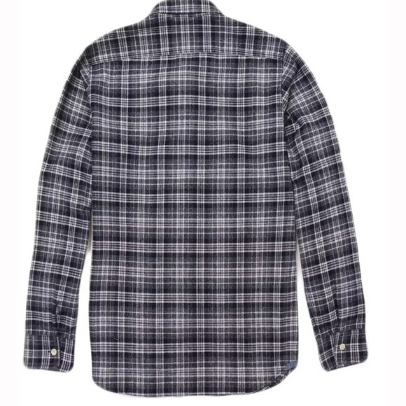 Grayers Harper Heritage Flannel - Navy Cream Herringbone - Large - Picture 2 of 4